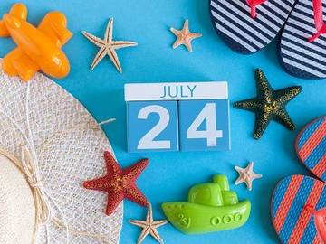 july 24 surrounded by beach things